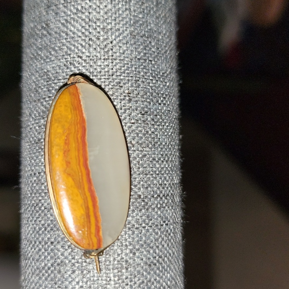 Agate Stone Pin